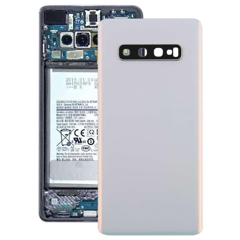 For Galaxy S10+ Battery Back Cover with Camera Lens (Pink)