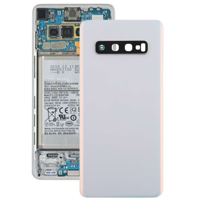 For Galaxy S10 Battery Back Cover with Camera Lens (Pink)