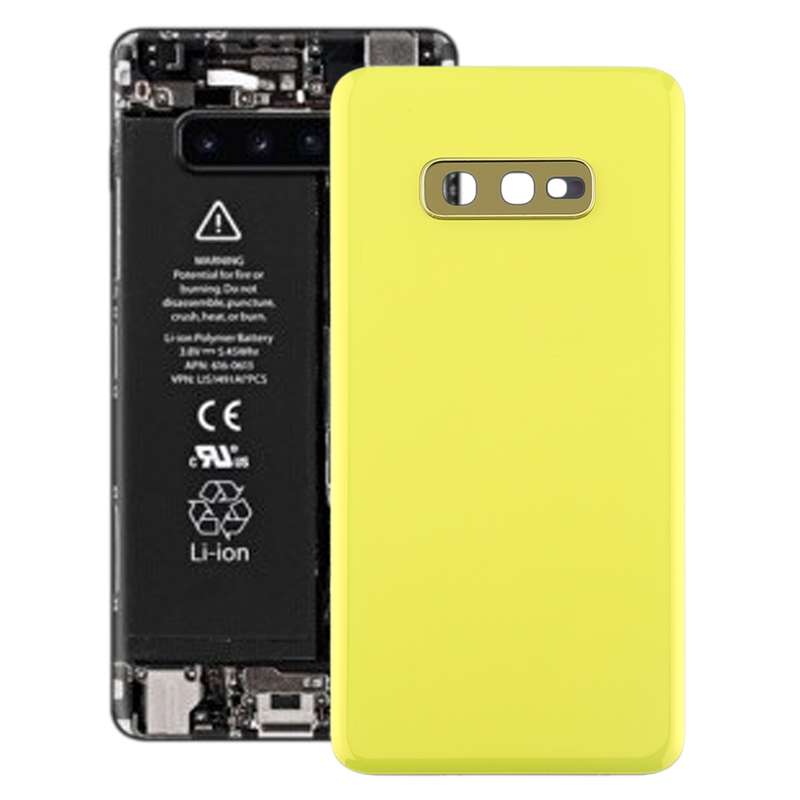 For Galaxy S10e Battery Back Cover with Camera Lens (Pink)