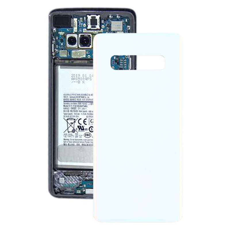 For Galaxy S10+ Battery Back Cover (White)