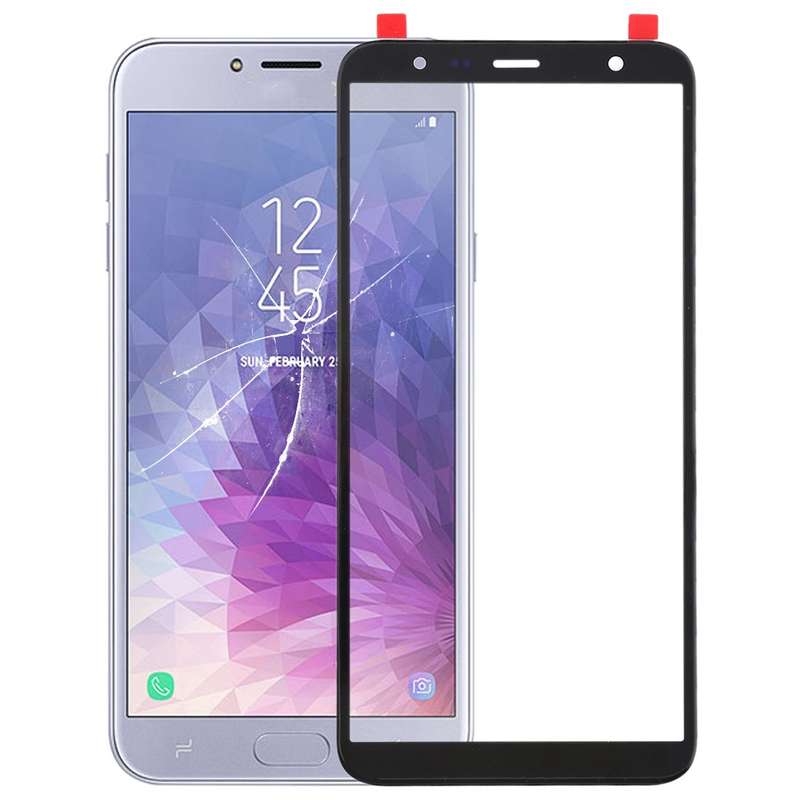For Galaxy J4+ / J6+ / J610 Front Screen Outer Glass Lens (Black)