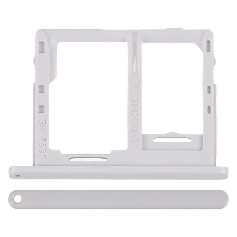 For Galaxy Tab A 10.5 inch T595 4G SIM Card Tray + Micro SD Card Tray (Black)