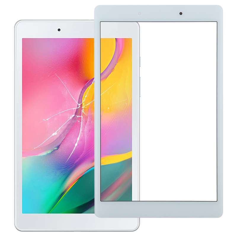 For Galaxy Tab A 8.0 (2019) SM-T295 (LTE Version) Front Screen Outer Glass Lens (White)