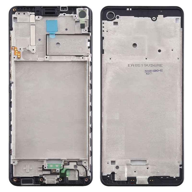 For Samsung Galaxy A21s Front Housing LCD Frame Bezel Plate (Black)