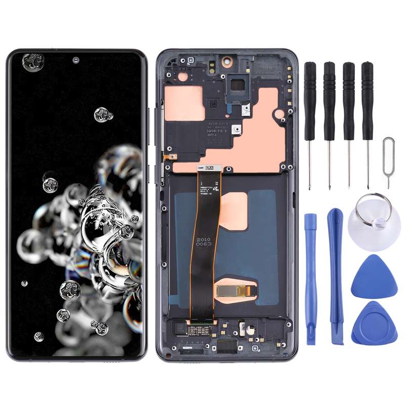 Original Super AMOLED LCD Screen for Samsung Galaxy S20 Ultra 4G/S20 Ultra 5G Digitizer Full Assembl