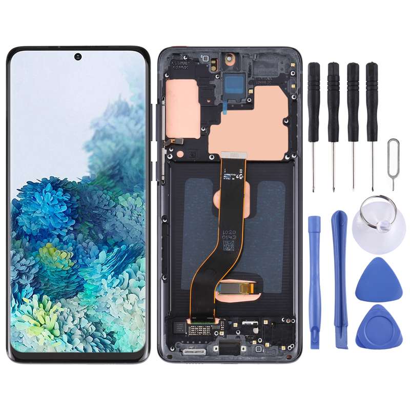 Original Super AMOLED LCD Screen for Samsung Galaxy S20+ 5G SM-G986B/G985 Digitizer Full Assembly wi