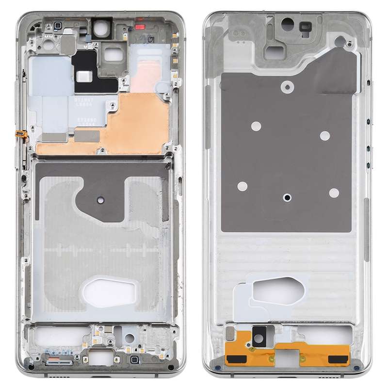 For Samsung Galaxy S20 Ultra Middle Frame Bezel Plate with Side Keys (Silver)