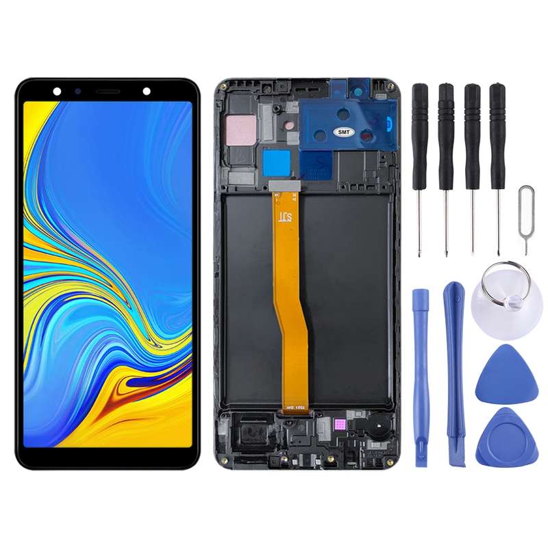 Original LCD Screen for Samsung Galaxy A7 (2018) SM-A750 With Digitizer Full Assembly With Frame