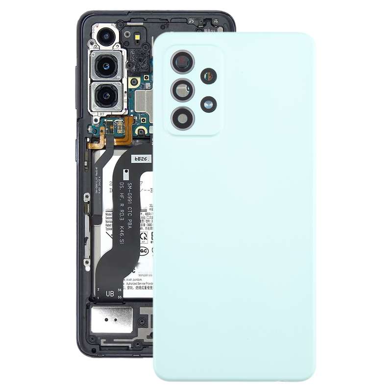 For Samsung Galaxy A52 5G / A52 4G Battery Back Cover with Camera Lens Cover(Green)