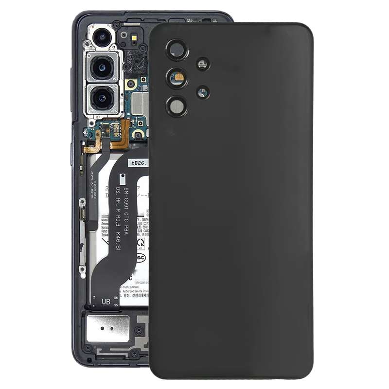 For Samsung Galaxy A32 5G Battery Back Cover with Camera Lens Cover(Blue)