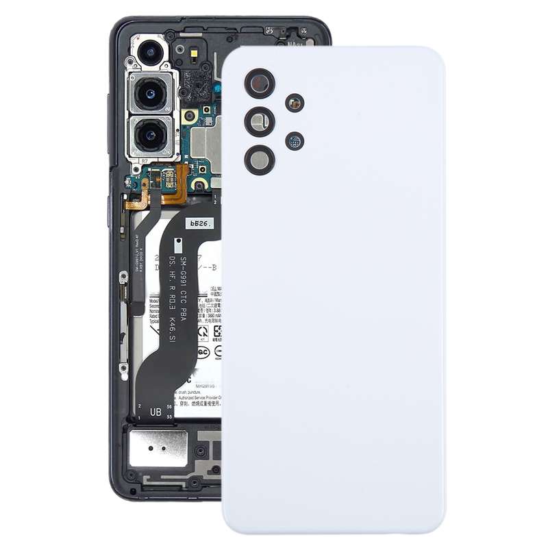 For Samsung Galaxy A32 5G Battery Back Cover with Camera Lens Cover(Blue)