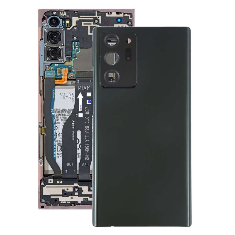 For Samsung Galaxy Note20 Ultra Battery Back Cover with Camera Lens Cover (White)