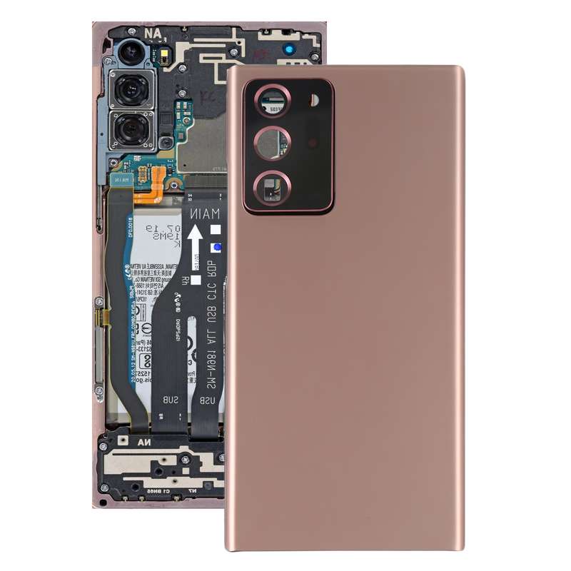 For Samsung Galaxy Note20 Ultra Battery Back Cover with Camera Lens Cover (White)