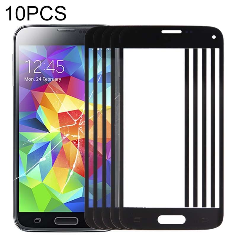 For Samsung Galaxy S5 mini 10pcs Front Screen Outer Glass Lens (White)