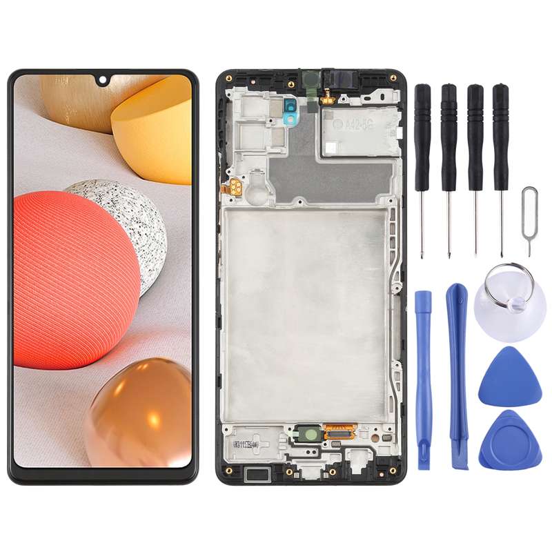 Original Super AMOLED LCD Screen for Samsung Galaxy A42 5G SM-A426 Digitizer Full Assembly with Fram