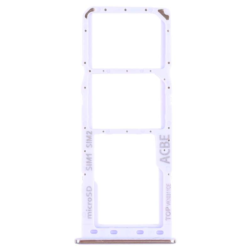 For Samsung Galaxy A32 SM-A325 SIM Card Tray + SIM Card Tray + Micro SD Card Tray (Purple)