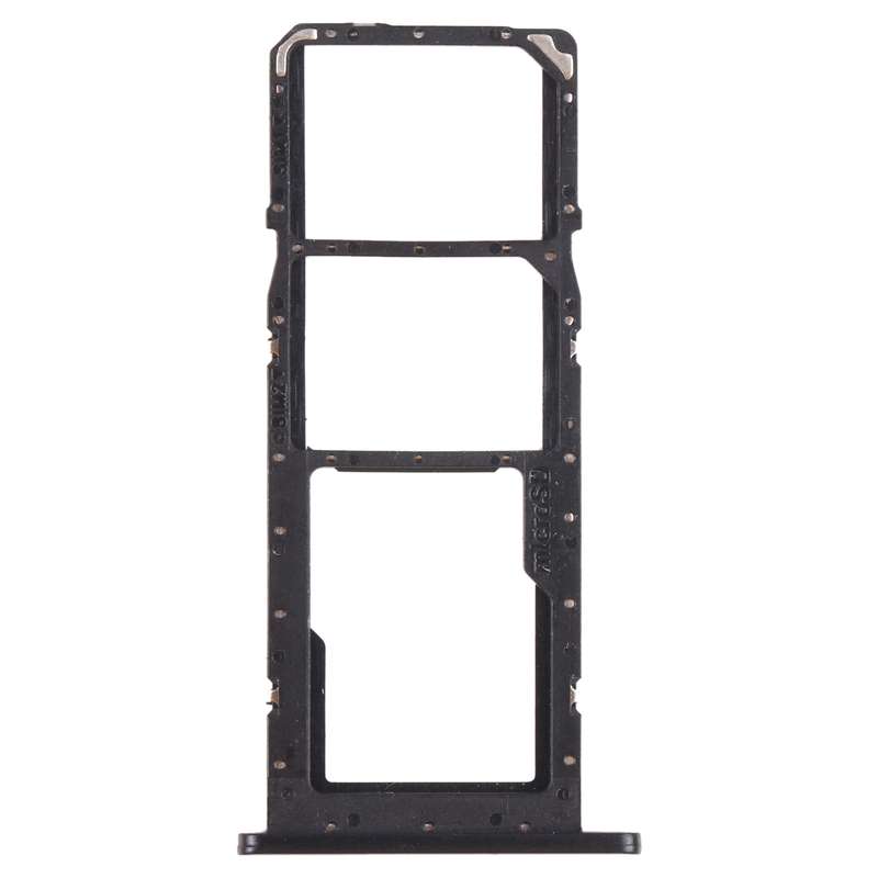 For Samsung Galaxy A02s SM-A025 SIM Card Tray + SIM Card Tray + Micro SD Card Tray (White)