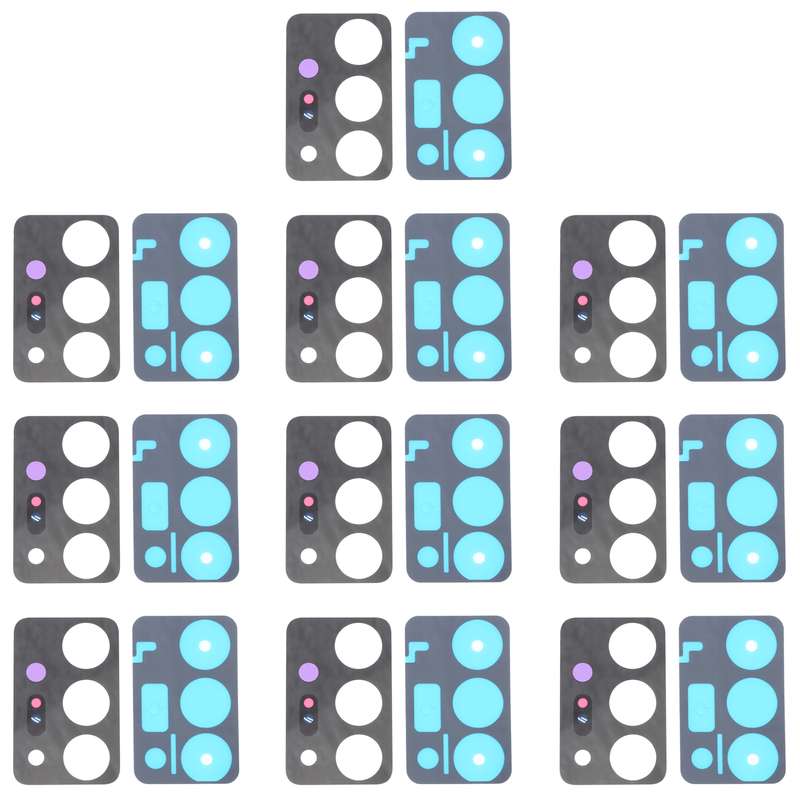For Samsung Galaxy Note20 Ultra 5G SM-N986 10pcs Back Camera Lens