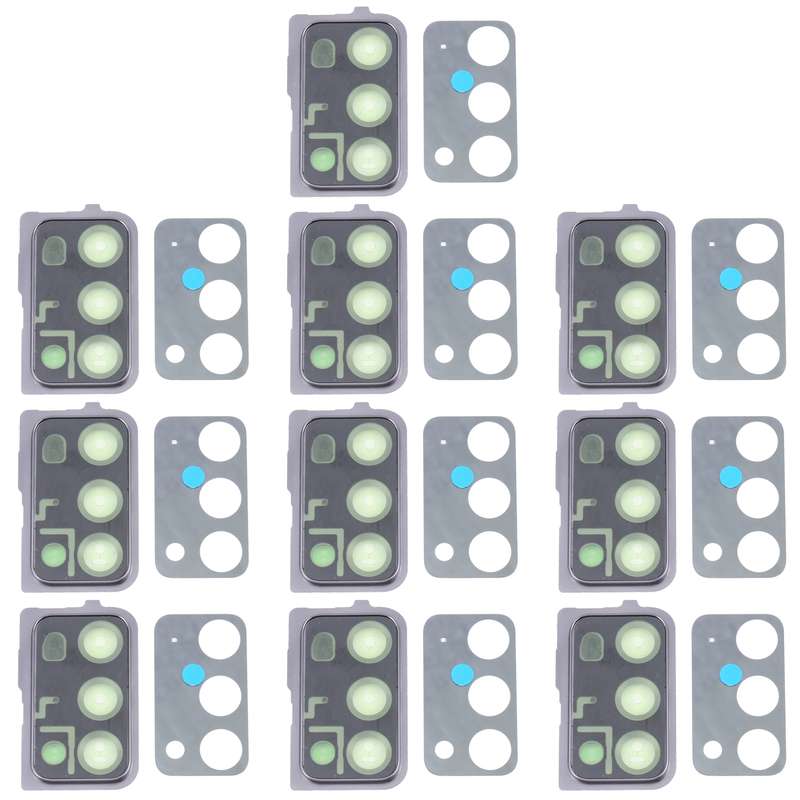 For Samsung Galaxy Note20 5G / Note20 SM-N981/N980 10pcs Camera Lens Cover (Black)