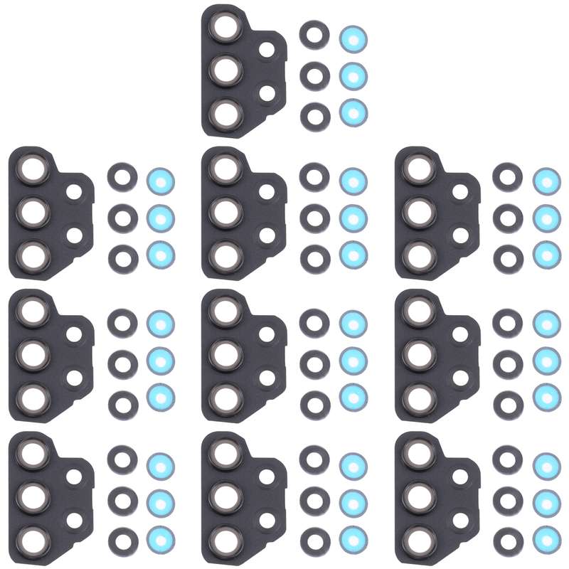 For Samsung Galaxy A32 SM-A325 10pcs Camera Lens Cover (Black)