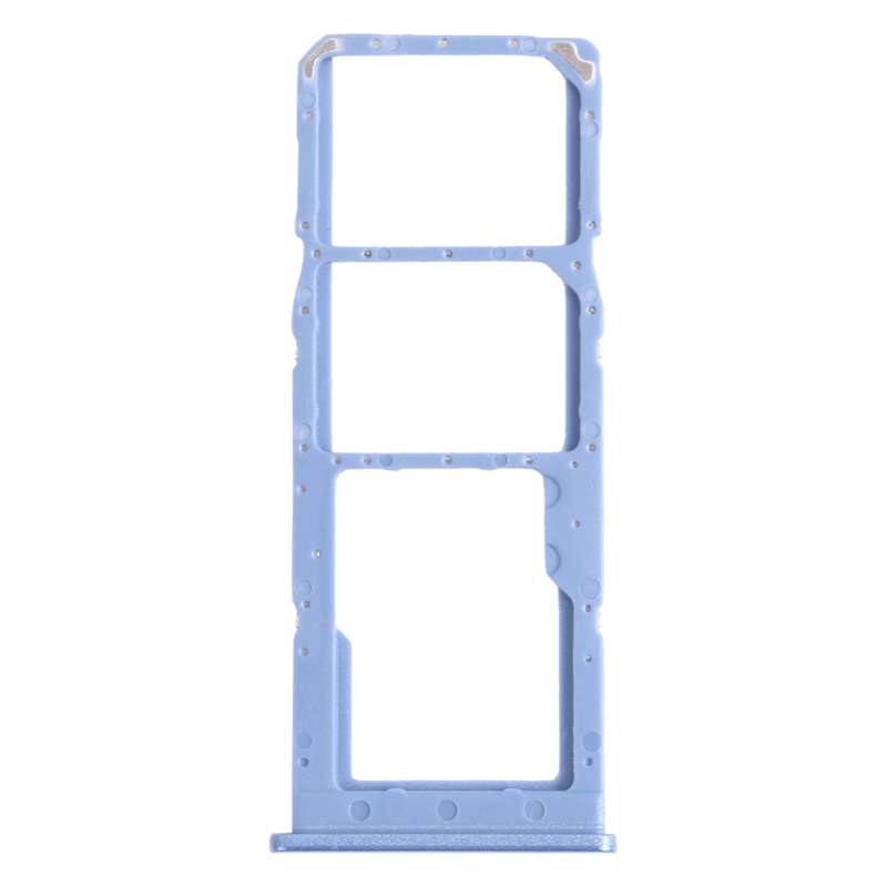 For Samsung Galaxy M12 SM-M127 SIM Card Tray + SIM Card Tray + Micro SD Card Tray (Blue)