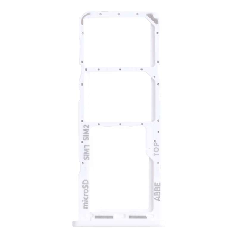 For Samsung Galaxy A22 SM-A225 SIM Card Tray + SIM Card Tray + Micro SD Card Tray (Purple)