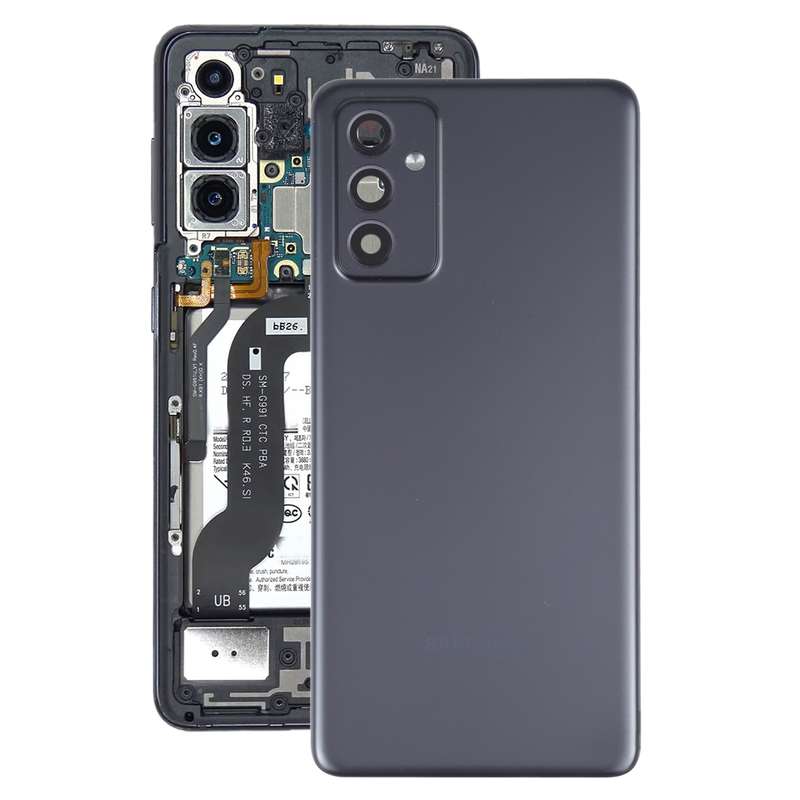 For Samsung Galaxy A82 Battery Back Cover With Camera Lens (Black)