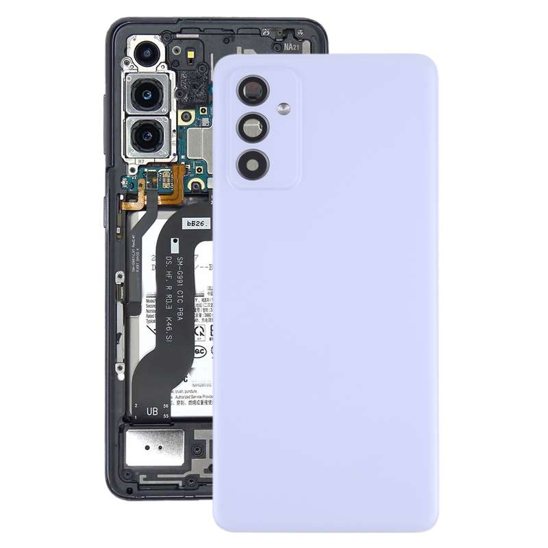 For Samsung Galaxy A82 Battery Back Cover With Camera Lens (Black)