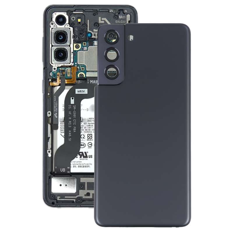 For Samsung Galaxy S21 5G Battery Back Cover with Camera Lens Cover (Purple)
