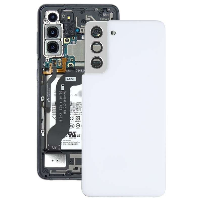 For Samsung Galaxy S21 5G Battery Back Cover with Camera Lens Cover (Purple)