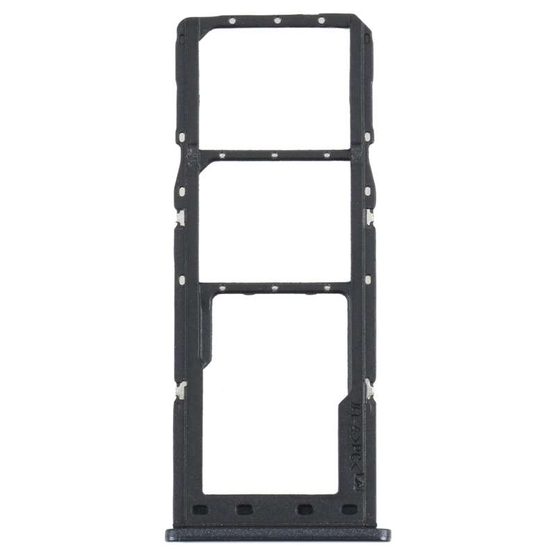 For Samsung Galaxy M12 SM-M127 SIM Card Tray + SIM Card Tray + Micro SD Card Tray (Black)