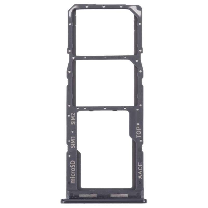 For Samsung Galaxy A13 SM-A135 Original SIM Card Tray + SIM Card Tray + Micro SD card tray (Black)
