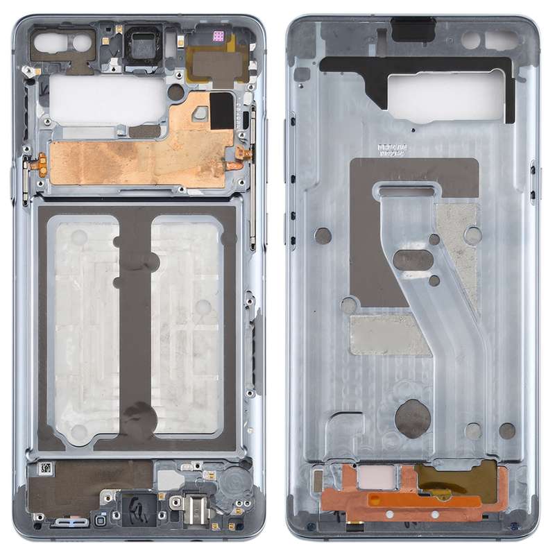 For Galaxy S10 5G Middle Frame Bezel Plate with Side Keys (Grey)