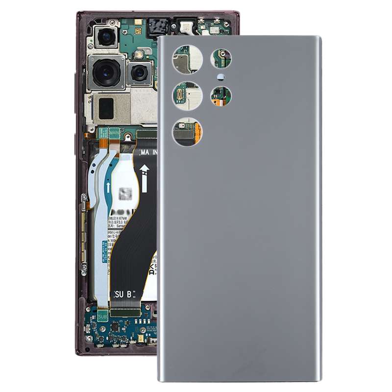 For Samsung Galaxy S22 Ultra Battery Back Cover (White)