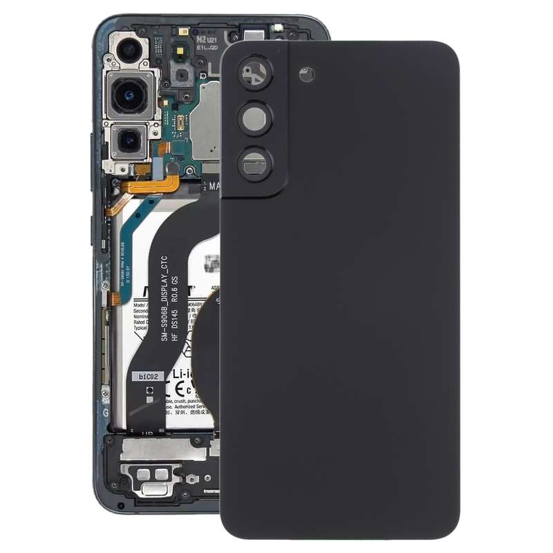 For Samsung Galaxy S22+ 5G SM-S906B Battery Back Cover with Camera Lens Cover (Purple)