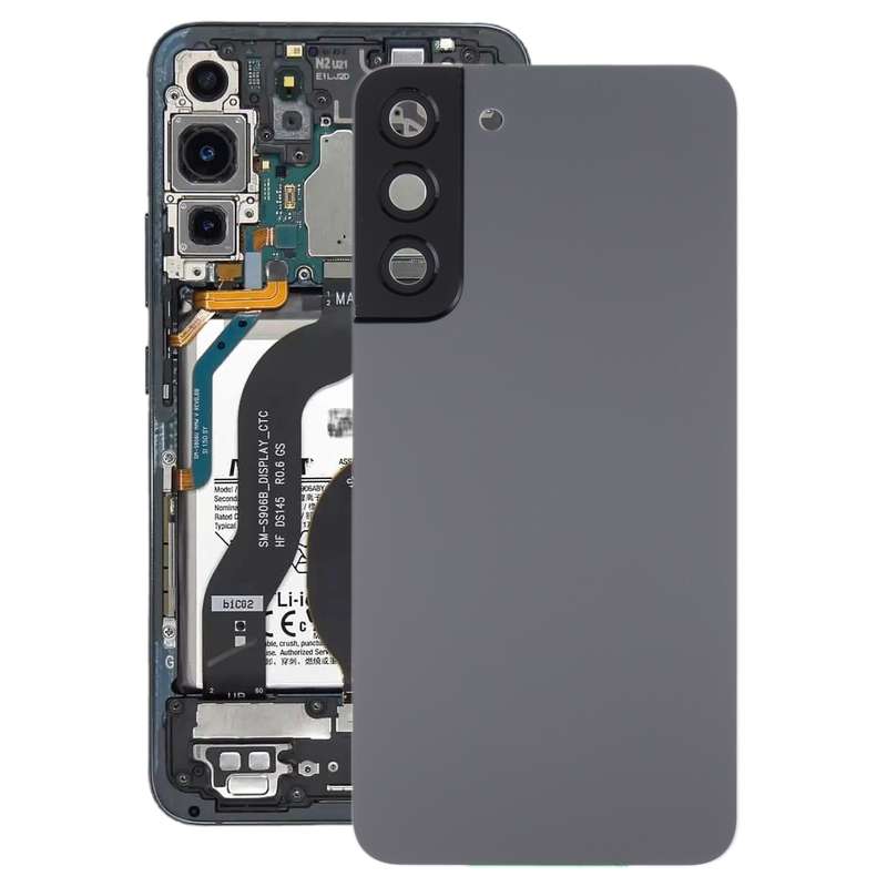 For Samsung Galaxy S22+ 5G SM-S906B Battery Back Cover with Camera Lens Cover (Purple)