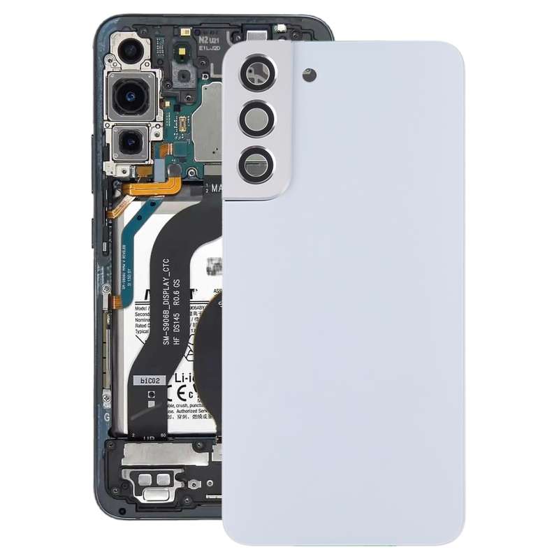 For Samsung Galaxy S22+ 5G SM-S906B Battery Back Cover with Camera Lens Cover (Purple)
