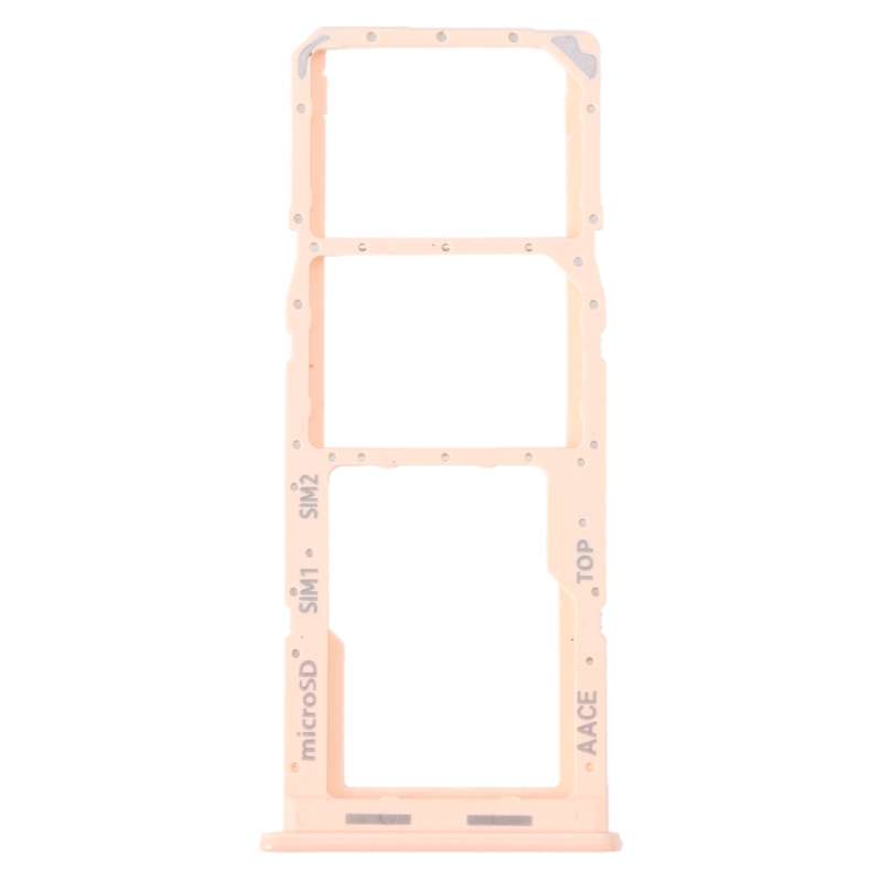 For Samsung Galaxy A13 SM-A135 Original SIM Card Tray + SIM Card Tray + Micro SD Card Tray (Pink)
