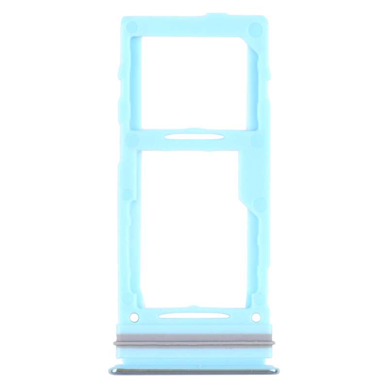 For Samsung Galaxy A72 SM-A725 SIM Card Tray + SIM Card Tray / Micro SD Card Tray (Silver)