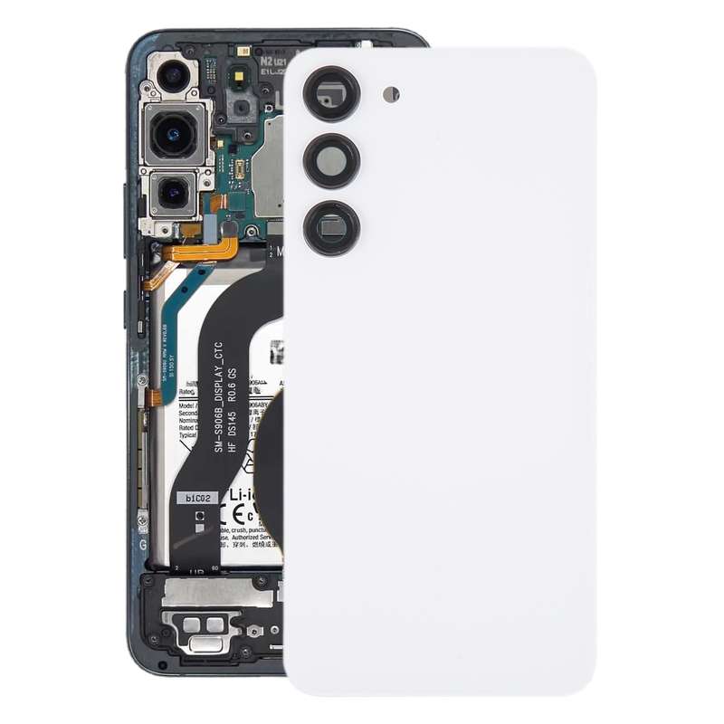 For Samsung Galaxy S23+ SM-S916B OEM Glass Battery Back Cover with Camera Lens Cover(Grey)