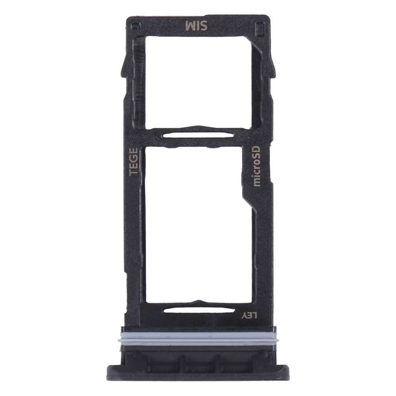 For Samsung Galaxy Tab Active3 8.0 SM-T570/T575 Original SIM Card Tray + Micro SD Card Tray (Black)