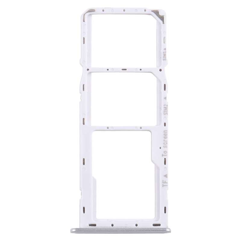 For Samsung Galaxy A22 5G SM-A226B Original SIM Card Tray + SIM Card Tray + Micro SD Card Tray (Silv
