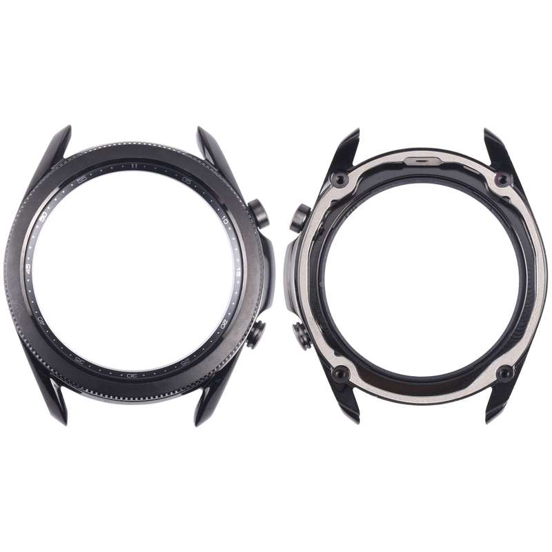 Original LCD Screen Frame Bezel Plate For Samsung Galaxy Watch 3 45mm SM-R840 (Black)