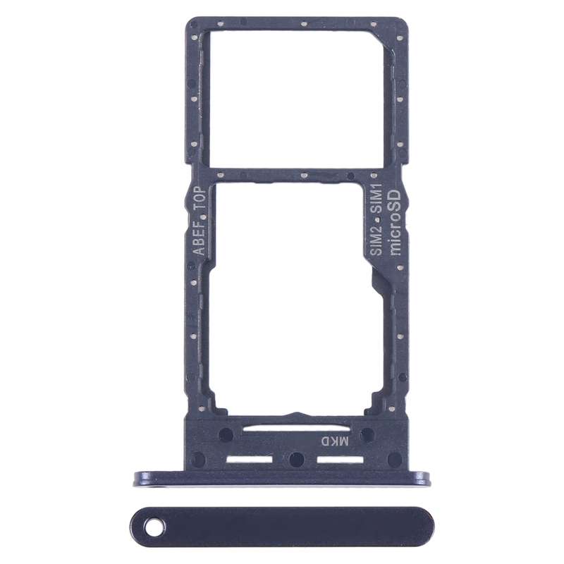 For Samsung Galaxy A25 5G SM-A256B Original SIM Card Tray + SIM Card Tray / Micro SD Card Tray (Silv