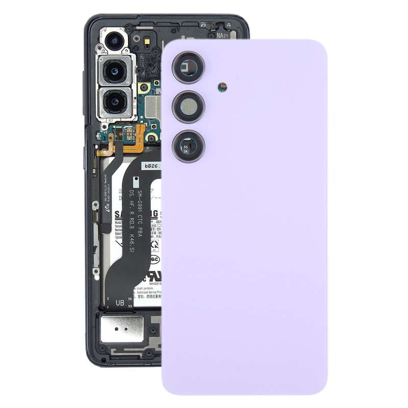 For Samsung Galaxy S24 SM-S921B OEM Battery Back Cover with Camera Lens Cover(Black)