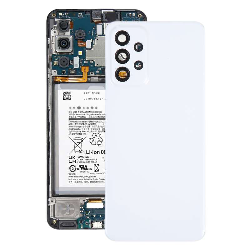 For Samsung Galaxy A23 4G SM-A235F Original Battery Back Cover with Camera Lens Cover(Blue)
