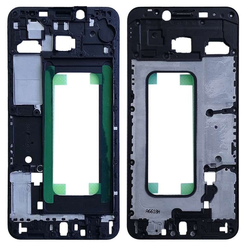 For Galaxy C5 Front Housing LCD Frame Bezel Plate (White)