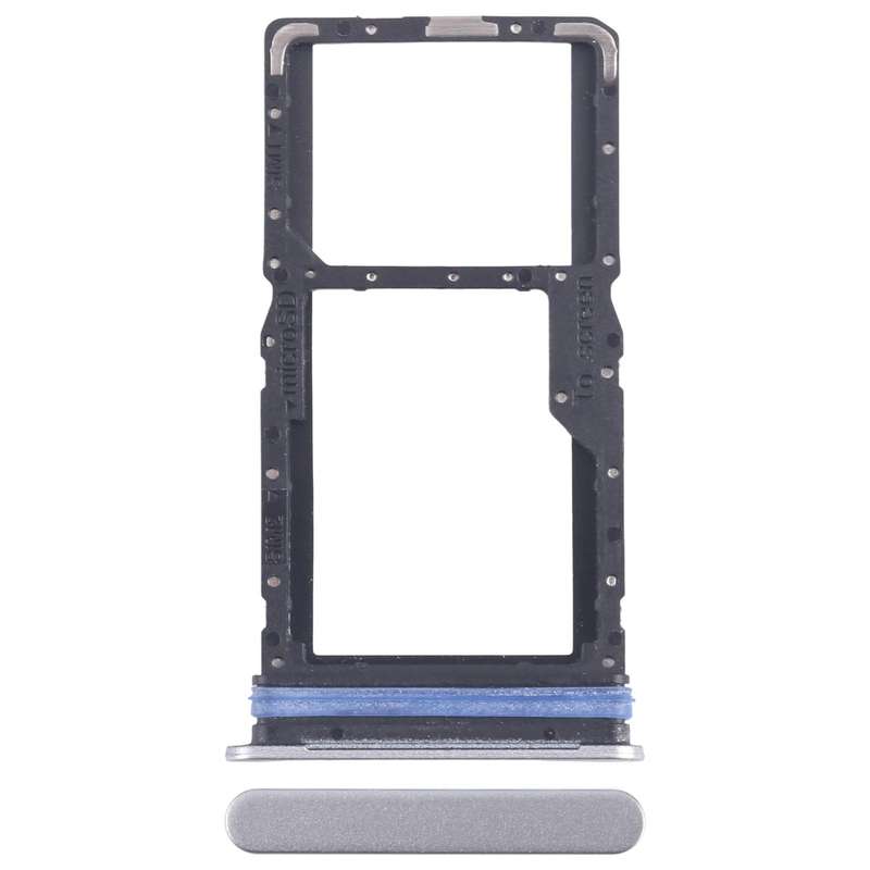 For Samsung Galaxy A06 5G SM-A066B Original SIM + SIM / Micro SD Card Tray (Silver)