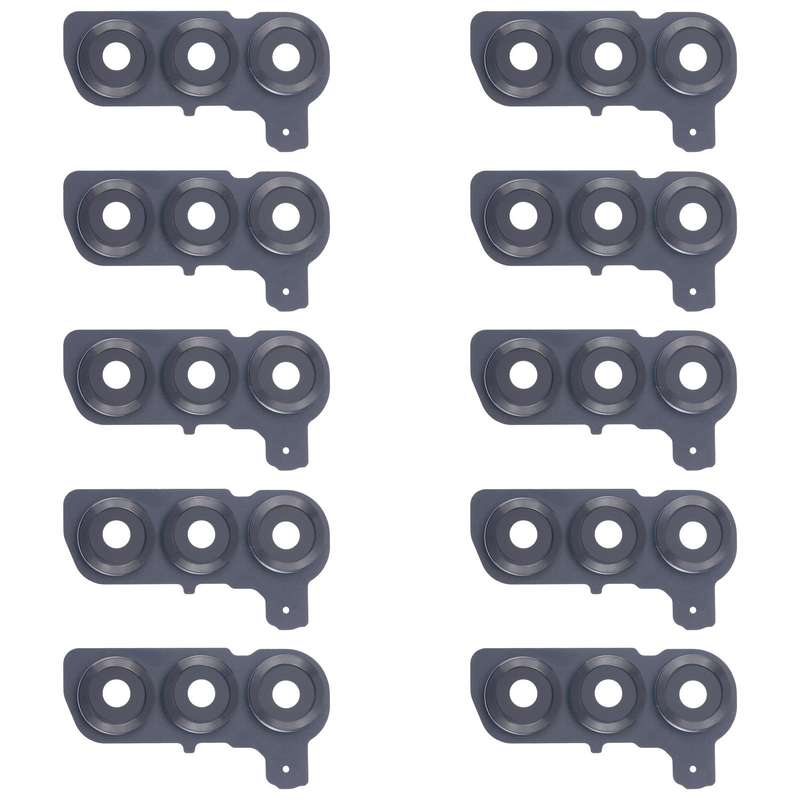 For Samsung Galaxy S25 SM-S931B 10pcs Rear Camera Lens Cover (Black)