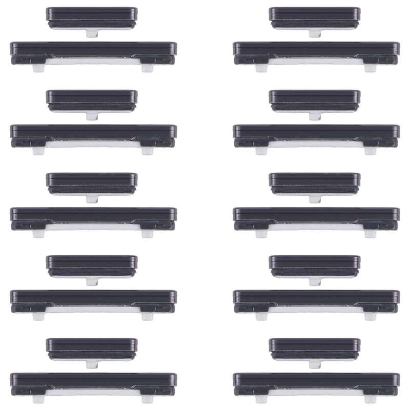 For Samsung Galaxy S23 SM-S911B 10pcs Power Button and Volume Control Button (Black)